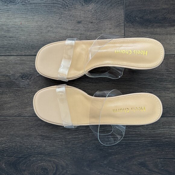 AMAZON - Clear Platform Heels - Size 10 - Picture 2 of 5
